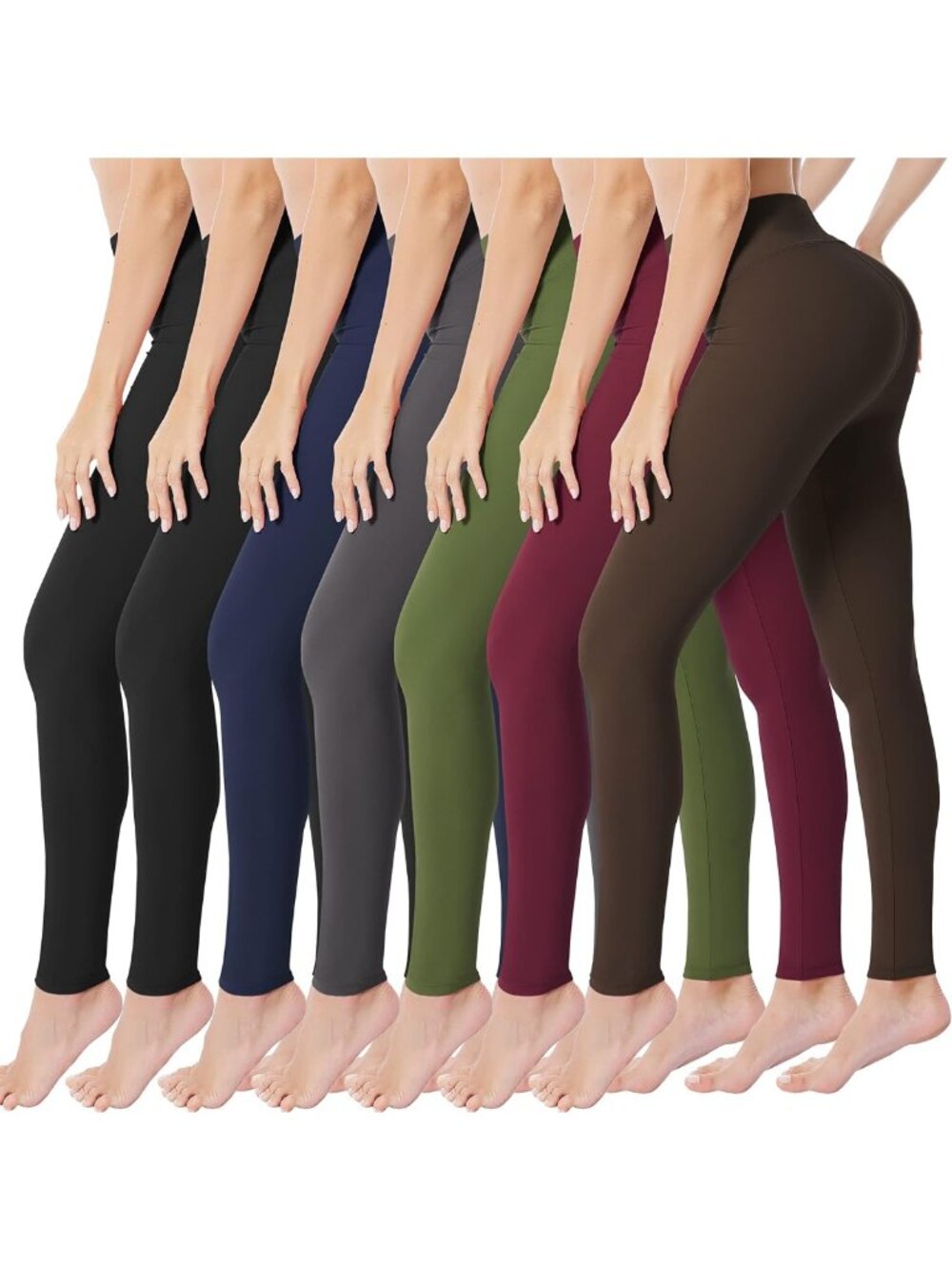 Cream High Waisted Leggings for Women | Full Length & Capri Styles, Soft